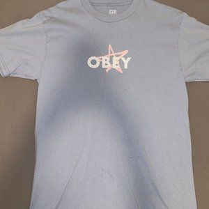 OBEY LIGHT BLUE TEE